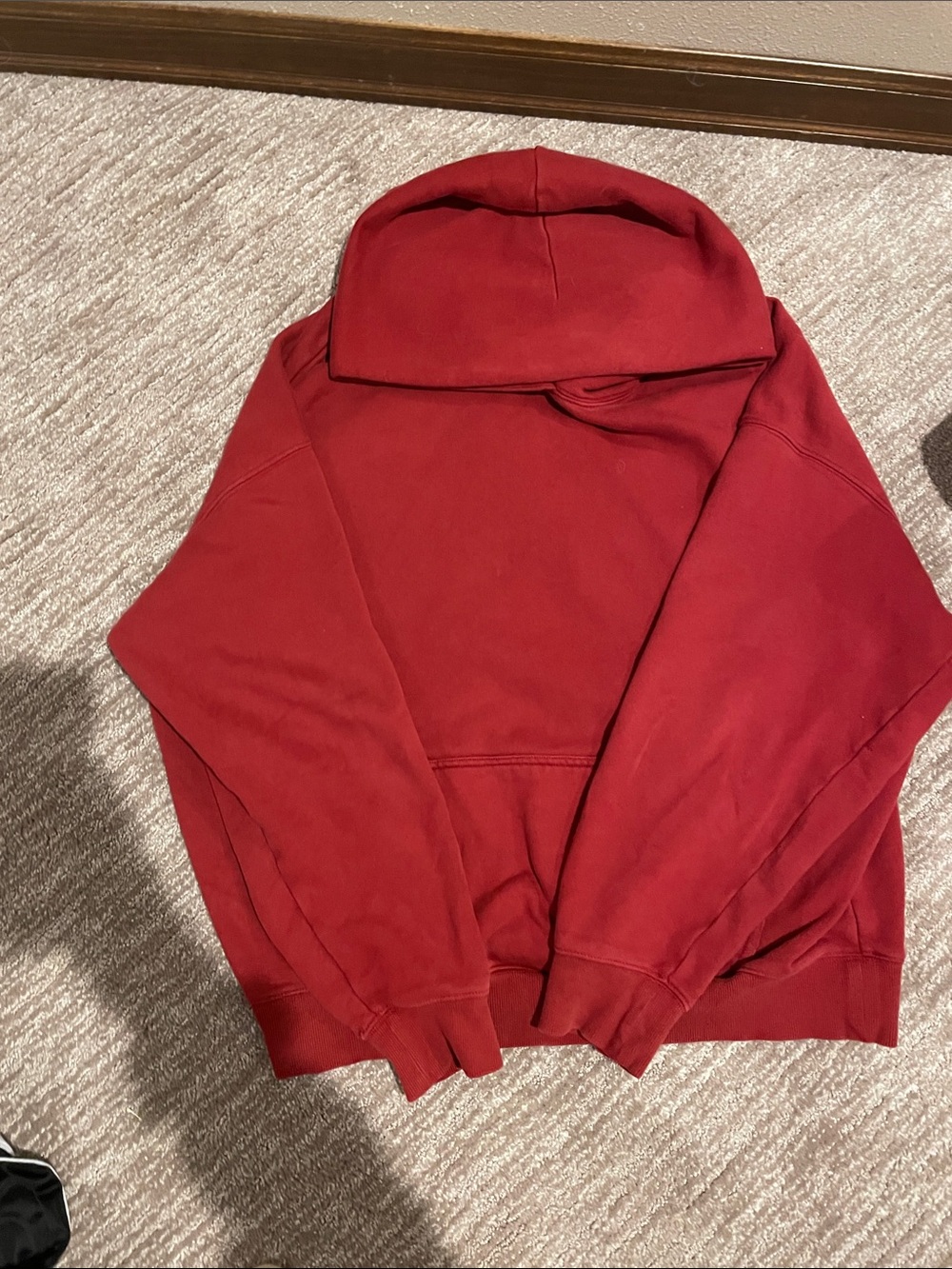 PacSun Men's Red Crewneck Hoodie
